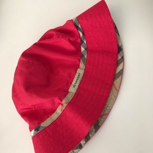 Authentic Girls Burberry Hat Bright Pink